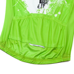 Maillots de cyclisme en maille de polyester recyclé, nouvelle conception, respirants, écologiques, à manches longues, séchage rapide, extensibles, pour la descente - Product Image 4