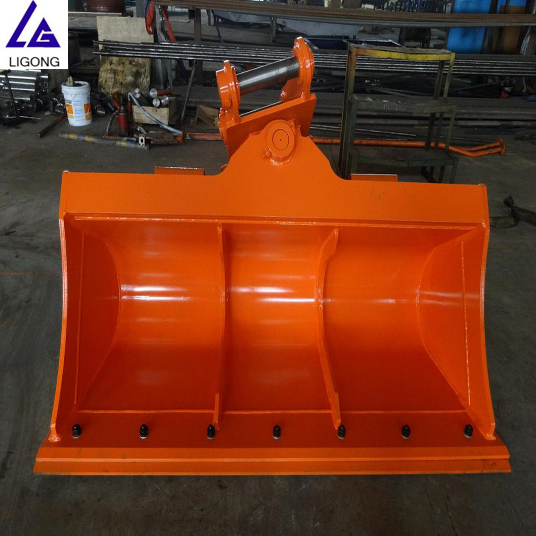 Hydraulic Tilt Swivel Bucket For Mini Excavator Clean Out Bucket Excavator Accessories