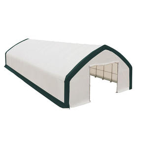 Auvent en tissu PVC imperméable préfabriqué pour application extérieure, avec structure en acier, pour garage de voiture, entrepôt - Product Image 4