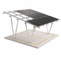 Installation facile, design moderne, carport solaire en aluminium, support de montage solaire pour système solaire