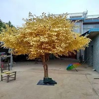 Usine en gros simulation en plastique souhaitant fleur planter des arbres personnalisé érable artificiel arbre de souhait pour la décoration