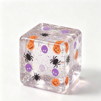 Offre Spéciale Halloween : Jouet Squishy en Maltose à Rebond Lent, Anti-Stress, Balle à Presser, Cube, Citrouille, Araignée, Jouet Fidget
