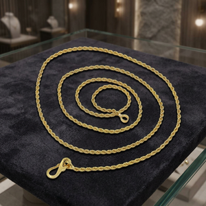 Wholesale <b>14K</b> 18K 24K Micron <b>Gold</b> Plated Twisted <b>Chain</b> Necklace Fashion <b>Chains</b> Modern <b>Chains</b> Design Twisted Style <b>Chain</b> Necklace - Product Image 3