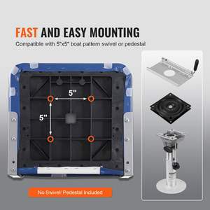 Chaise de Capitaine de Bateau Pliable à Rembourrage en Éponge Épaissie, 1 Pièce, pour Tourisme, Bateau de Pêche - Product Image 6