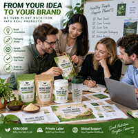 Vegan Protein Powder Mung Bean Protein Private Label OEM Custom Packaging Pouch Jar Tub for Brand Owner Ecommerce Seller