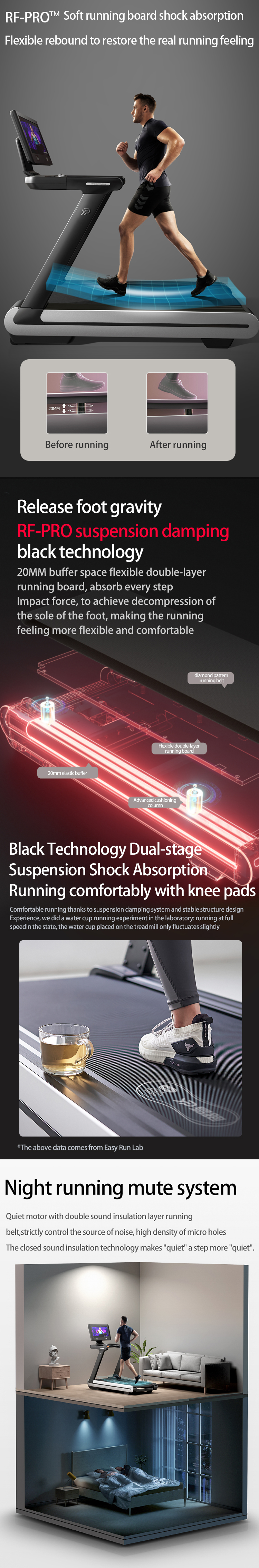 YPOO exercise sport big 18.5 inch screen treadmill machine incline semi commercial mini treadmill