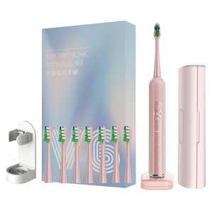 Brosse à dents électrique sonique avec poils doux, étanche IPX7, rechargeable, portable, pour femmes - Product Image 2