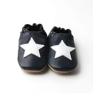 Grosir sepatu klasik-Sepatu Mokasin Kulit Asli untuk Bayi, Sepatu Mokasin Sol Empuk untuk Bayi Balita Anak Laki-laki dan Perempuan