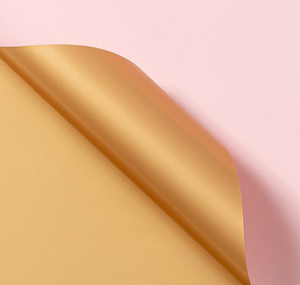 Dual-Color Flower Bouquet <strong>Wrapping</strong> <strong>Paper</strong>, Waterproof Gold European Craft <strong>Paper</strong> , Gilded Flower Packaging <strong>Paper</strong> Materials - Product Image 6