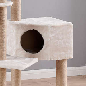 สนามเด็กเล่นในร่มลายแมวหลากหลายขนาด180ซม. บ้านแมวพลาสติกไม้ขนาดใหญ่ที่ทันสมัยพร้อม5แพลตฟอร์ม3<span class=keywords><strong>คอน</strong></span><span class=keywords><strong>โด</strong></span>แขวนของเล่น - Product Image 6