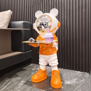 Light Luxury Space Bear Landing Resin DIY <strong>Large</strong> <strong>Ornament</strong> With Home Living Room Tv Cabinet Housemoving Decoration Children Gifts - Product Image 4