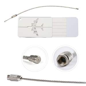 Etiquetas de Equipaje de Aleación de Aluminio 750X450X2.35MM, Diseño Creativo de Avión, Accesorios para Bolsas, Opciones Multicolores - Product Image 5