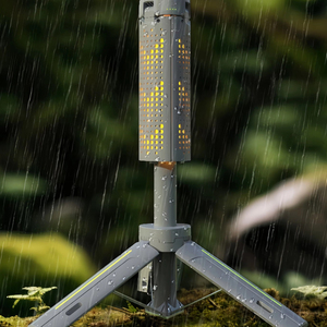 Lanterne de camping LED pliable 4-en-1 avec trépied télescopique, ultra-lumineuse, rechargeable, pour extérieur, IP65 - Product Image 1