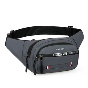 Men's Fanny Pack Waterproof Oxford Cloth Multi-functional Portable Chest Shoulder Waist Bag Fashionable Black Blue Gray - Product Image 4