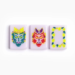 Custom 4-Layer American <b>Mahjong</b> Tiles 160 Acrylic Tiles with Elephant Print Design Foldable Modern Portable Luxury Gift Ideas - Product Image 6