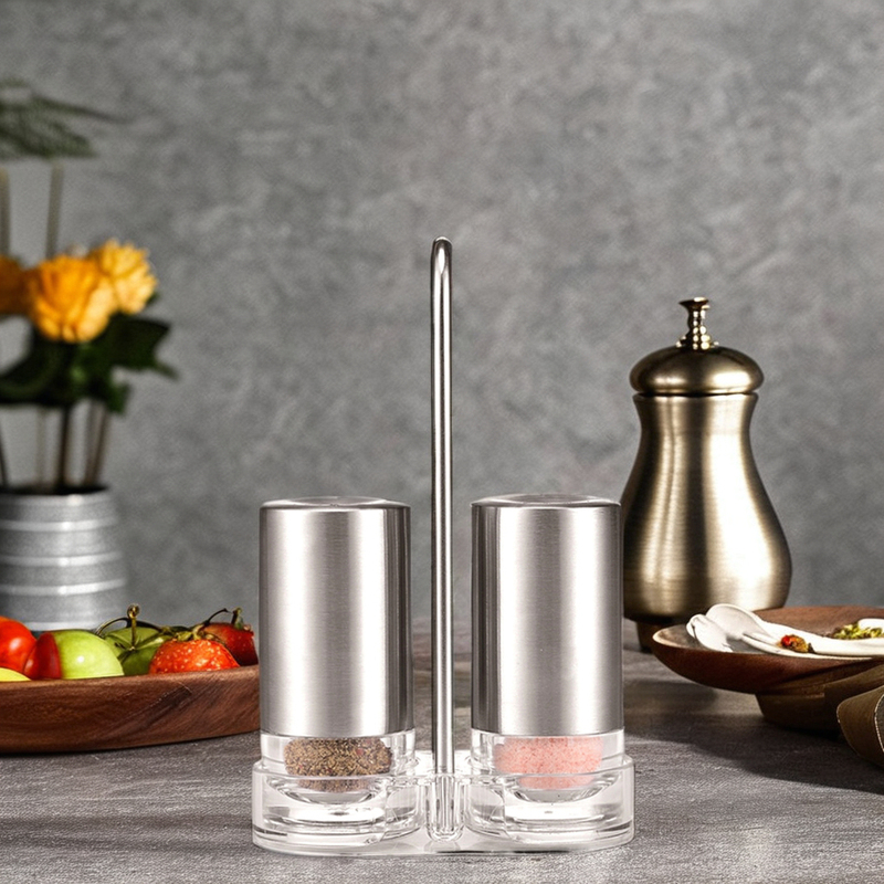 Acrylic and Stainless Steel Oil Bottle