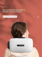 Ceinture chauffante portable pour la taille, le ventre, le cou et le dos avec pierre plate naturelle pour massage abdominal vibrant et pétrissant