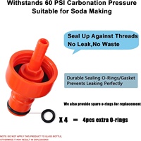 Capuchon de carbonateur en plastique 5/16 Barb Ball Lock pour le remplissage de bouteilles à contre-pression pour soda et bière