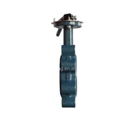 Vanne papillon en fonte ductile avec joint EPDM, disque en bronze aluminium, poignée à levier verrouillable, à oreilles, manuelle, haute température, pour applications marines et hydrauliques