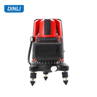 Niveau laser rotatif auto-nivelant 360° portée 500m DIY pile AA précision 1mm pour construction, niveau laser rotatif automatique couleur