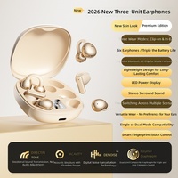 Écouteurs 3-en-1 Q102 sans fil intra-auriculaires à clipser, design semi-intra-auriculaire, partageables pour trois utilisateurs, haute qualité sonore, longue autonomie