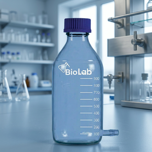 Botella Aspiradora con Tapa GL-45 y Tubulación, Cumple con ISO 4796, Hecha de Vidrio Borosilicato 3.3 Resistente al Calor - Product Image 3
