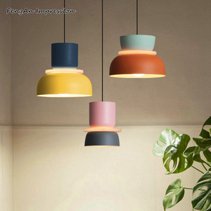 Nordic Designer Aluminum Pendant <b>Light</b> Led Round Single Head For Home <b>Dining</b> Bedroom Cafe Tea Room - Product Image 2