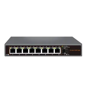 Preço de fábrica industrial da rede 8 interruptor dos ethernet do porto 2.5G 1 relação ótica de SFP interruptor industrial do gigabit 10 para câmeras