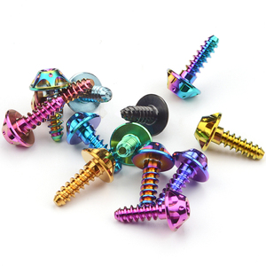 Tornillos Autorroscantes de Cabeza Hexagonal de Aleación de Titanio GR5 con Acabado Zincado, Rosca Derecha, Métrica M2, para Carrocería de Motocicleta - Product Image 5