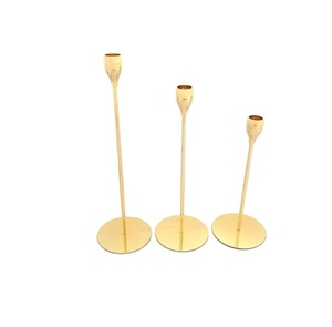Luxury Tall <strong>Brass</strong> <strong>Candlestick</strong> <strong>Holder</strong> Stand for Home Decor Metal Gold Antique Candle <strong>Holder</strong> - Product Image 3