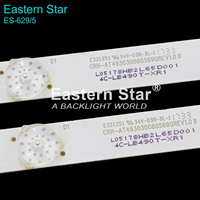 Bande lumineuse LED ES-629 CRH-AT493030080569QREV1.0 TCL_ODM_49_D1600_8X5_3030C_5S1P pour téléviseur SHIBA 49L2600C