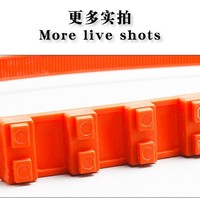 Sceau de sécurité en plastique inviolable orange jetable réglable pour conteneurs et fret, idéal pour la livraison express