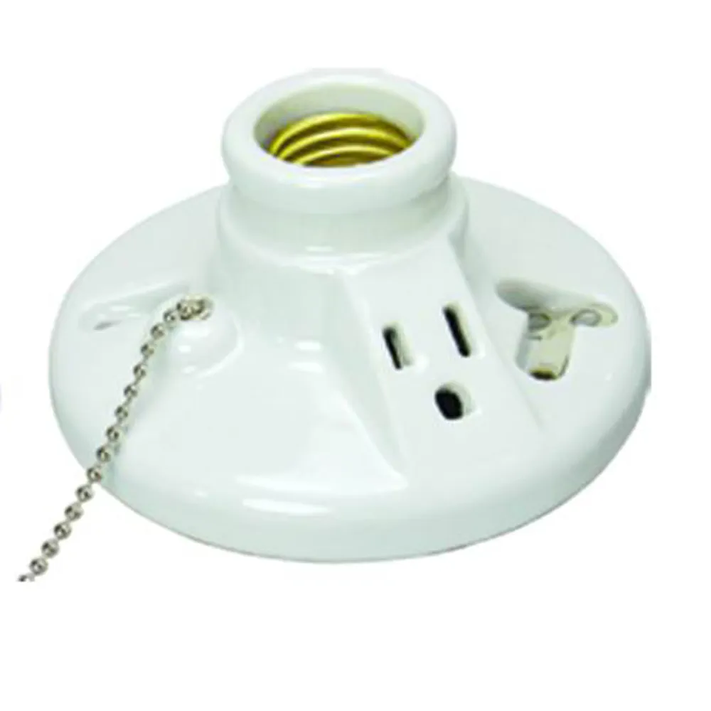 Porzellan licht lampe halter keine pullchain e27 multi tisch lampe halter mit schalter power kabel