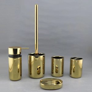 Juego de Accesorios de Baño Modernos de 4 Piezas, Porta Jabón, Escobilla <span class=keywords><strong>para</strong></span> Inodoro, Acero Inoxidable 304 - Product Image 4