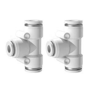 Suministro de fábrica: Conector rápido neumático de plástico blanco para tubo recto, tipo T, PG, PEG, PW, PKG, Push Pipe - Product Image 6