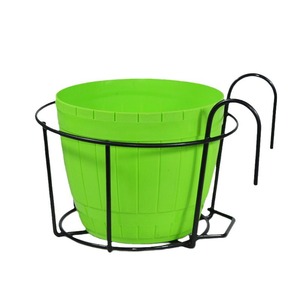 Cestini in ferro e arte appesi in metallo fioriere con sopra il supporto <span class=keywords><strong>per</strong></span> vasi di fiori con gancio da giardino <span class=keywords><strong>per</strong></span> interni esterni - Product Image 3