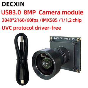 <span class=keywords><strong>Caméra</strong></span> <span class=keywords><strong>HD</strong></span> USB3.0 DECXIN IMX585 8MP, module 4K/60fps, 1/1.2 pouce, 38x38mm, protocole UVC pour PC - Product Image 2