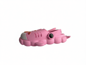 Ciabatte Rosa per Bambini Taglia 23-30 con Suola Antiscivolo in EVA, Scarpe Estive per Bambine 4-6 Anni, Modello Slip-On, Tinta Unita, Tomaia in Plastica - Product Image 1