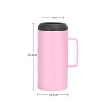 Grande bouteille isotherme en acier inoxydable de 40 oz, refroidisseur de bière, mug, canette, porte-bouteille isolé sous vide, garde-bière