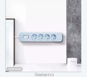 Regleta de Enchufes de la Serie NOVA para Montaje en Pared, 16A 4000W, con Interruptor de Sobrecarga, Protector contra Sobretensiones y Carcasa de Prevención de Incendios para Hogar y Oficina - Product Image 4