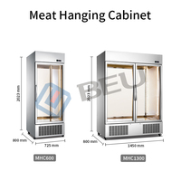 Armoire à viande suspendue grand espace boeuf mouton vertical réfrigéré vitrine de conservation fraîche