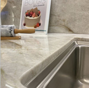 Venta Caliente de Encimeras y Cubiertas de Isla de Mármol Taj Mahal de Lujo Personalizadas, Losas de Piedra Natural, Azulejos de Mármol Taj Mahal - Product Image 5