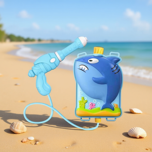 Simpatica pistola ad acqua a forma di squalo, 1200 ml, giocattolo in plastica per esterni per bambini dai 5 ai 7 anni - Product Image 2