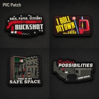 Patch en PVC souple 3D, style tactique, badge moral pour sac à dos, vêtements, brassard, autocollant, équipement de plein air, en stock