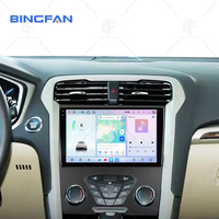Lecteur DVD pour voiture Android WIFI 9 pouces 4+64 Go avec Carplay, écran radio pour Ford Mondeo Fusion MK5 2013-2019, navigation GPS