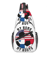 Sac bandoulière personnalisé de haute qualité avec drapeau du Panama, logo personnalisé, sac de poitrine, sac à dos bandoulière, sac de voyage