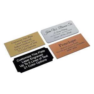 Plaques nominatives gravées au laser avec adhésif 3M personnalisées, objets de collection personnalisés, plaques décoratives, trophées et urnes pour animaux de compagnie - Product Image 2
