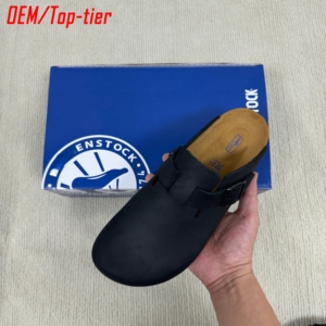 <span class=keywords><strong>Ciabatte</strong></span> Unisex di Lusso con Suola in Sughero Morbido, Pantofole in Vera Pelle Bovina, Stile Ortopedico con Ammortizzazione - Product Image 4