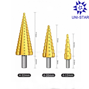 <span class=keywords><strong>6</strong></span> cái mang thép titan bước khoan bit Bộ 4-12/20/32mm - Product Image 4