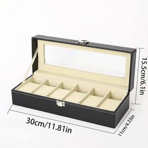 Montre à quartz de luxe haut de gamme pour homme, bracelet en acier inoxydable de 22 mm de largeur, boîtier en alliage, cadran en verre, idéale pour un cadeau de fête, coffret de six pièces - Product Image 6